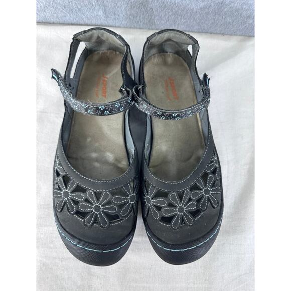 J SPORT BY JAMBU Women’s sz 9 MARYJANE SANDALS CLOSED TOE GREY MEMORY FOAM - Picture 3 of 11